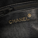 Chanel Vintage CC Black Quilted Lambskin Camera Tassel Bag
