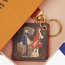 Louis Vuitton Limited Edition Monogram Canvas Illustre Orange Groom Key Holder and Bag Charm