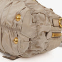 Prada Tessuto Gaufre Beige Shoulder Bag