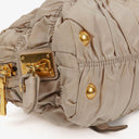 Prada Tessuto Gaufre Beige Shoulder Bag