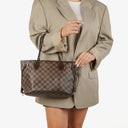 Louis Vuitton Neverfull PM Damier Ebene Canvas Tote Bag