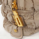 Prada Tessuto Gaufre Beige Shoulder Bag