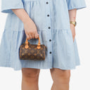 Louis Vuitton Nano Speedy Monogram Canvas Mini Bag