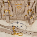 Prada Tessuto Gaufre Beige Shoulder Bag