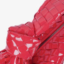 Sac Mini Jodie Bottega Veneta en cuir verni rose
