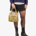 Chanel Vintage Canvas Marshmallow CC Tote