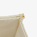 Chanel White Evening Star Quilted Glitter Patent East West Flap Bag