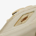 Chanel White Evening Star Quilted Glitter Patent East West Flap Bag