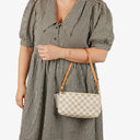 Louis Vuitton Pochette Accessoires NM Damier Azur Canvas Clutch Handbag