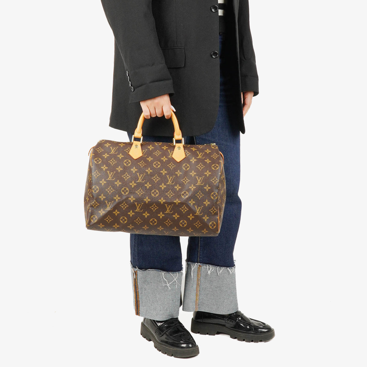 Louis Vuitton Speedy 35 Monogram Canvas Handbag