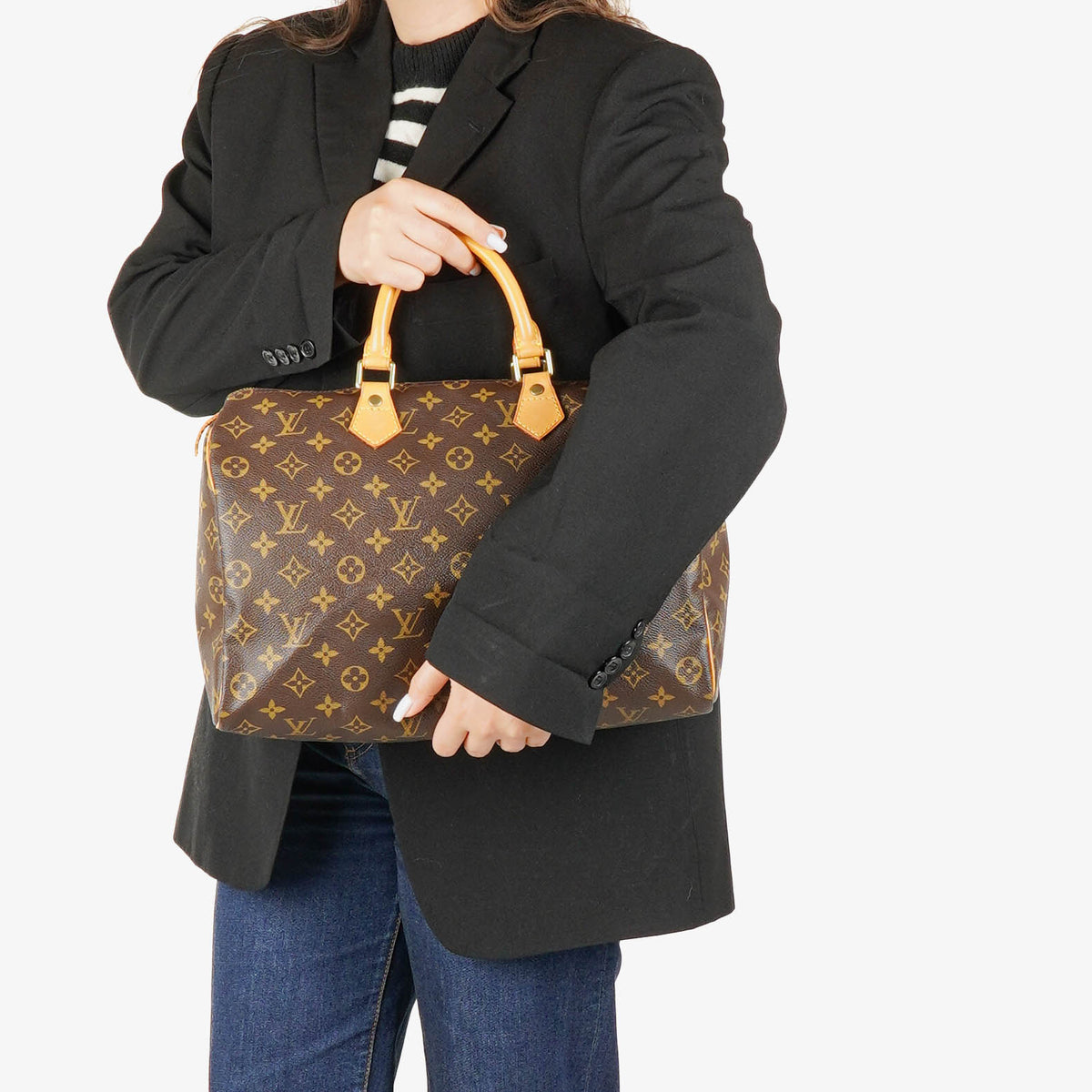 Louis Vuitton Speedy 35 Monogram Canvas Handbag
