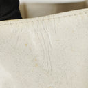 Chanel White Evening Star Quilted Glitter Patent East West Flap Bag