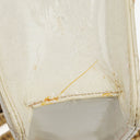 Chanel White Evening Star Quilted Glitter Patent East West Flap Bag