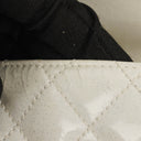 Chanel White Evening Star Quilted Glitter Patent East West Flap Bag