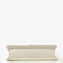 Chanel White Evening Star Quilted Glitter Patent East West Flap Bag