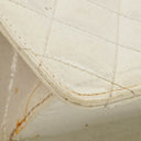 Chanel White Evening Star Quilted Glitter Patent East West Flap Bag