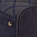 Chanel Timeless CC Medium Bowler Bag Navy Quilted Caviar Gold-Tone Hardware
