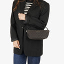 Gucci Brown Mini Baguette Pochette Boat GG Monogram Bag