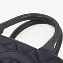 Chanel Timeless CC Medium Bowler Bag Navy Quilted Caviar Gold-Tone Hardware