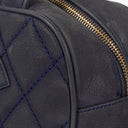 Chanel Timeless CC Medium Bowler Bag Navy Quilted Caviar Gold-Tone Hardware
