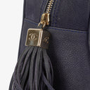 Chanel Timeless CC Medium Bowler Bag Navy Quilted Caviar Gold-Tone Hardware