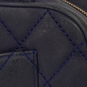Chanel Timeless CC Medium Bowler Bag Navy Quilted Caviar Gold-Tone Hardware