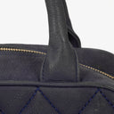 Chanel Timeless CC Medium Bowler Bag Navy Quilted Caviar Gold-Tone Hardware