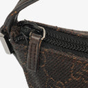 Gucci Brown Mini Baguette Pochette Boat GG Monogram Bag