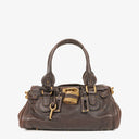 Sac Cartable Paddington en Cuir Marron Chloé