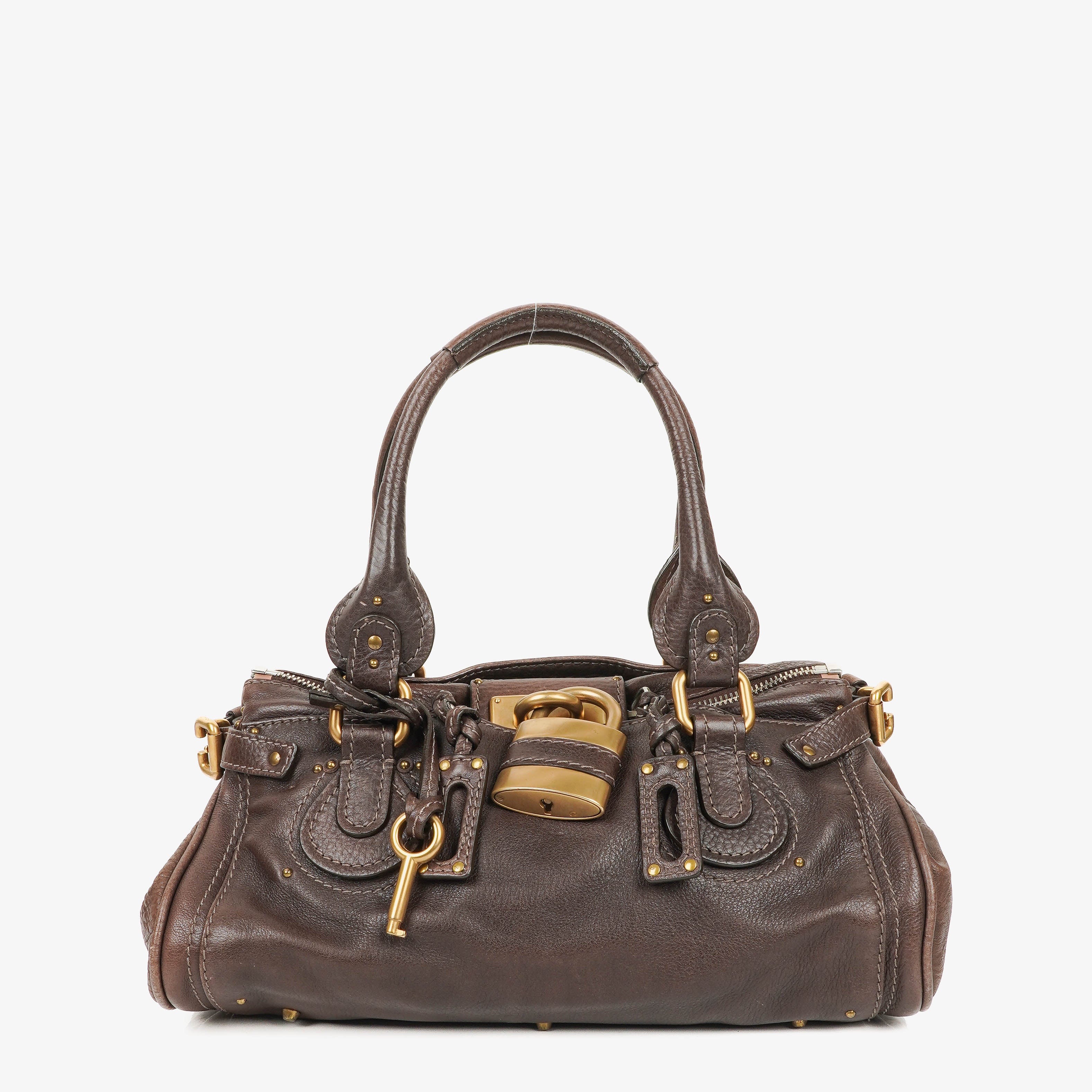 Chloe Paddington Braune Leder Satchel Tasche