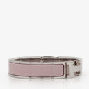 Hermes Pink Enamel Clic H Bracelet