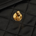 Chanel Medium Classic Vintage Double Flap Bag Black Quilted Lambskin 24K Gold-Plated Hardware