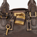 Sac Cartable Paddington en Cuir Marron Chloé
