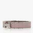 Hermes Pink Enamel Clic H Bracelet