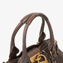 Sac Cartable Paddington en Cuir Marron Chloé