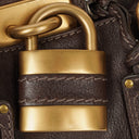 Sac Cartable Paddington en Cuir Marron Chloé