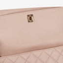 Chanel Light Pink Quilted Lambskin Flap Bag Champaigne Gold - Tone Hardware