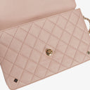 Chanel Light Pink Quilted Lambskin Flap Bag Champaigne Gold - Tone Hardware