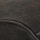 Gucci Brown Mini Baguette Pochette Boat GG Monogram Bag