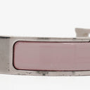 Hermes Pink Enamel Clic H Bracelet