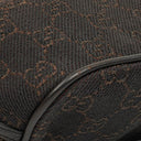 Gucci Brown Mini Baguette Pochette Boat GG Monogram Bag