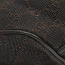 Gucci Brown Mini Baguette Pochette Boat GG Monogram Bag