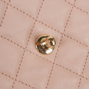 Chanel Light Pink Quilted Lambskin Flap Bag Champaigne Gold - Tone Hardware