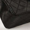 Chanel Medium Classic Vintage Double Flap Bag Black Quilted Lambskin 24K Gold-Plated Hardware