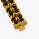 Chanel Stainless Steel Lambskin 20mm Chain Premiere Quartz Watch Gold M