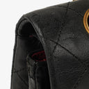 Chanel Medium Classic Vintage Double Flap Bag Black Quilted Lambskin 24K Gold-Plated Hardware