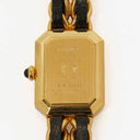 Chanel Stainless Steel Lambskin 20mm Chain Premiere Quartz Watch Gold M