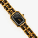 Chanel Stainless Steel Lambskin 20mm Chain Premiere Quartz Watch Gold M