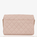 Chanel Light Pink Quilted Lambskin Flap Bag Champaigne Gold - Tone Hardware