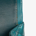 Chanel 2.55 Reissue 227 Double Flap Bag Turquoise Quilted Patent Leather And Silver Finishes